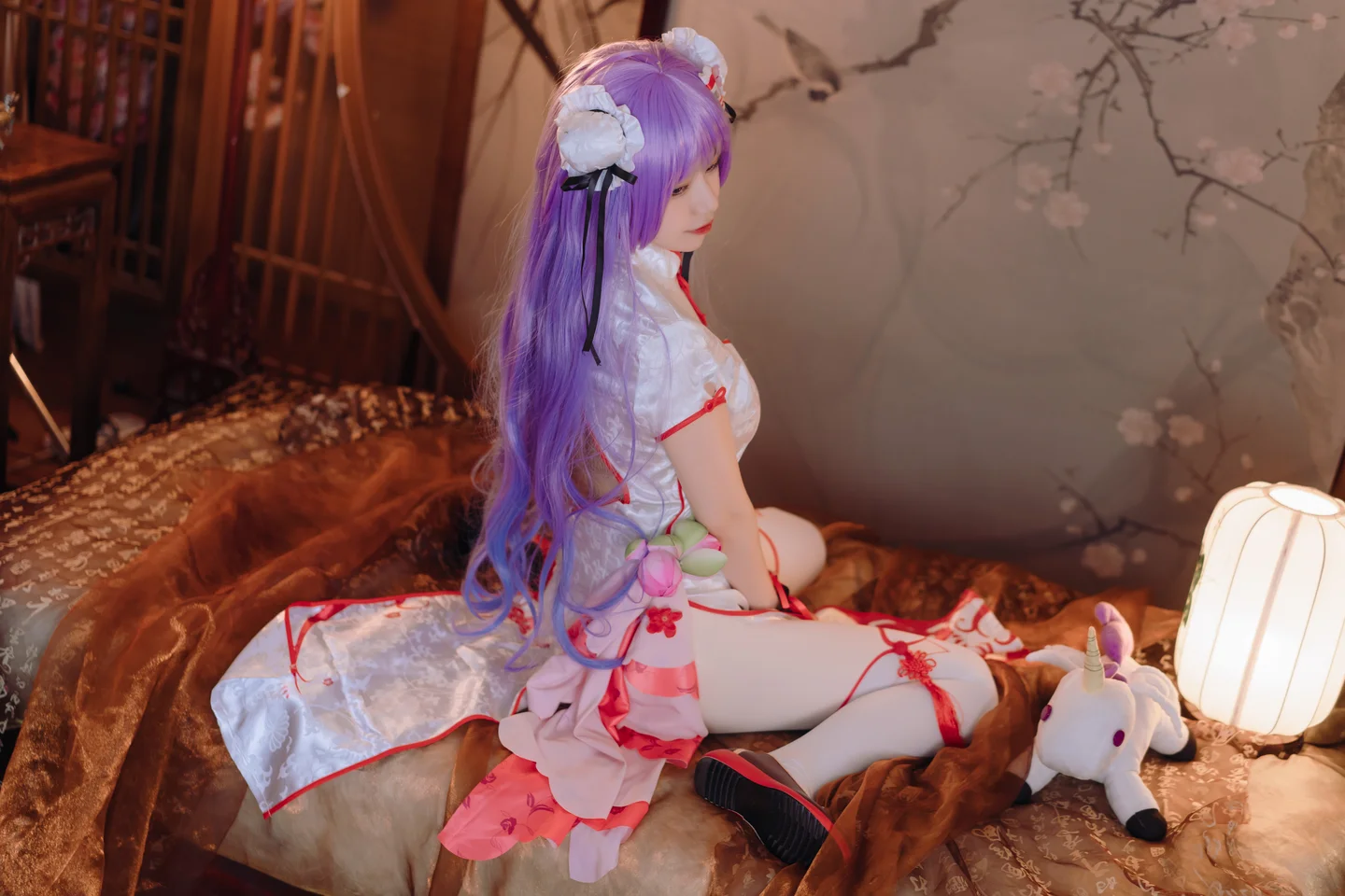 猫大人 - 碧蓝航线 独角兽 旗袍 [22P-348MB] tg@simisebaisi 【丝足阁】008.webp